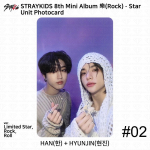 Stray Kids SKZ 8. minialbumi Rock Star Rockstar Rock Roll Limited Ver Unit fotokaart Unit #2