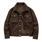 Kvaliteetne Ameerika retro raske teksajakk meeste kevadine uus avar trendikas kaubam&auml;rk Ruffian Handsome puhtast puuvillast t&ouml;&ouml;riistajope meestele XL tumepruun v&auml;rv