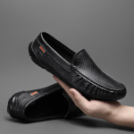 Ehtne Nahk Meeste Kingad Vabaaja Luksusbr&auml;nd Slip-on Suvine Disainer Loaferid Meeste Mokassiinid Hingavad Itaalia Meeste S&otilde;idukingad 37