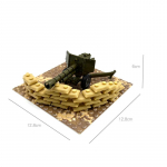 Ehitusplokid k&otilde;rbe s&otilde;jalise stseeni v&auml;ejuhatuse pataljoni MOC raketiheitja isetegemine, v&auml;ikeste osakeste ehitusplokkide kokkupanek