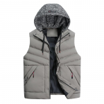 Uus talvine kapuutsiga suuruses vest meeste vabaaja spordi lahtine vest korea stiilis kampsun soe meeste jakk 7XL