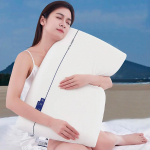 Yunduo S&uuml;gava Une M&auml;luvahu Padi Kahekordse S&uuml;damikuga Kodu Emakakaela Toetus Nullr&otilde;hk Aeglase Tagasil&ouml;&ouml;giga K80 Saiapadi 70 * 42cm height 12cm white