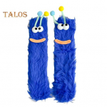 1 paar Multifilmi sokid Naljakas ilme Dekoratsioon Loom suured silmad Paks udune pl&uuml;&uuml;s Soojust s&auml;ilitav S&uuml;gistalv P&otilde;rand Sokid P&uuml;hadekingitus lilla