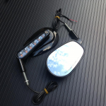 Kroom Mustad Tahavaatepeeglid Muscle LED Suunatulede Valguskorpus Harley V-ROD V ROD VRSCF jaoks