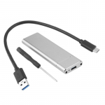 Kahe protokolliga M2 SSD &uuml;mbris M.2 NVMe SATA SSD korpuse adapter 10 Gbps USB 3.1 C-t&uuml;&uuml;pi v&auml;lise k&otilde;vaketta &uuml;mbris toetab M ja B&M v&otilde;tmeid