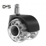 2-tolline l&auml;bipaistev kontoritool, ratas, raske, universaalne vaikne lehtpuup&otilde;randad vaip arvutim&auml;ngulaud, rull-tooli ratta vahetus A must