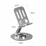 Metallist 360&deg; p&ouml;&ouml;ratav mobiiltelefoni tahvelarvuti hoidik Libisemisvastane Kokkupandav Reguleeritav Kaasaskantav Lazy Desktop Live mobiiltelefoni aluse kinnitus A4