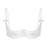 Naiste rinnahoidjad 1/2 tassiga Push Up Underwire pitsist rinnahoidja aluspesu &ouml;&ouml;riided paarism&auml;ngudeks XL valge