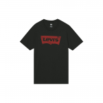 Levis Puuvillane Klassikaline Logo &Uuml;mmarguse Kaelusega T-s&auml;rk Meeste Topp Must 17783-0198 XL