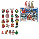 24 p&uuml;hadep&auml;kapiku loenduskalendrit, puhkusepeo m&auml;nguasjad must