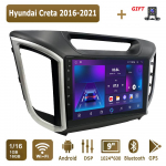 Android Carplay Autoraadio Hyundai Creta 2016-2021 jaoks Multimeediapleier Peaseade Stereo GPS-navigatsioon BT WIFI 2+32GB 1+16GB