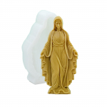 3D Neitsi k&uuml;&uuml;nla silikoonvormi ristvaigust vormid DIY aroomiteraapia k&uuml;&uuml;nalde valmistamise kipsvormi religioossetele entusiastidele 420