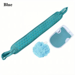 3 tk Kooriv vannir&auml;tikute komplekt Koorimiskindad Vanni Lill Seljapuhastus Vann Du&scaron;&scaron; Loofah Sponge Dead Skin Remover Vannitoa tarvikud pruun