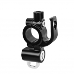 Metallist mootorratta kiivri lukk peegliklambriga Jalgratta juhtraua kiiver Vargusvastane Turvaluku konksud Tarvikud Kaks v&otilde;tit