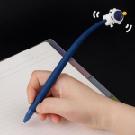 1 tk Space Astronaut raputusgeelpliiats, 0,5 mm kuuliga, must v&auml;rviline tint kontorikooli kirjutamiseks