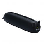 Pliiatsi&uuml;mbris Armas puu-k&ouml;&ouml;giviljakujuline silikoonist pliiatsikott Sile lukuga pliiatsi hoiukott kooli jaoks must