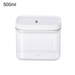 Space Saving Large Capacity High Quality Moisture Proof Airtight Transparent Food Storage Tank Storage Box 500ML