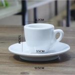 60 ml Itaalia espressotassi alustassi komplekt Professionaalne v&otilde;istlustase Latte kohvikruus keraamiline paks ESPRESSO SHOT cappuccino trummel 1 set