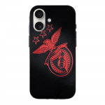 Coque Iphone 16 Plus slb benfica fond noir