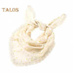 Kolmnurkne pear&auml;t pits&auml;&auml;risega lilleprintidega naiste peapael Naiste meik fotograafia juukseaksessuaarid kollane