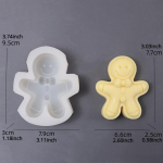 J&otilde;ulukaunistused Piparkoogimees Silikoonvorm Uus piparkoogik&uuml;&uuml;nalde valmistamise tarvikud vormifestivali kingitused