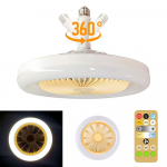 360 &deg; p&ouml;&ouml;rdepeaga laeventilaatori valgusti E27 kaugjuhtimispuldiga Reguleeritav LED ventilaatorivalgusti elutoa lae ventilaatori l&uuml;hter 85V-265V