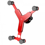 Gravity autotelefoni hoidik telefoni Air Vent Clip mobiiltelefoni alus iPhone 11 12 13 Pro Max Xiaomi Redmi auto laadimisaluse jaoks must