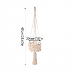 Makramee seinarippuv korv hoiukorv dekoratsioon k&ouml;iest punumine lillepott taime riidepuu v&otilde;rkkiik korraldaja boheemlaslik kodu dekoratsioon