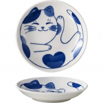 Jaapani stiilis keraamiline magustoidukastme roog lauan&otilde;ud Loominguline armas multikas Lucky Cat muster vesitilga kujuga puu-sushitaldrikud 2x10cm