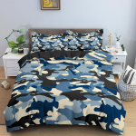 Kamuflaažimustriga tekikott Voodipesukomplekt Mikrofiiber Klassikaline R&otilde;ivastiilis Maskeeriv Camo Prindiga Tekikate/Teki kate Kodukaunistus AU Queen(210x210cm)