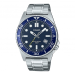 Casio Standardne roostevabast terasest analoog, sinine numbrilauaga kvartsist meeste k&auml;ekell MTD-135D-2AV sinine