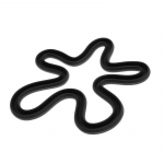 Geomeetriline silikoonist isolatsiooniga s&ouml;&ouml;gimatt Ebaregulaarne matt laua jaoks Kuumakindel kohvitassi alusalus Libisemisvastane joogialus