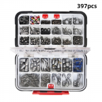 397 veekindel kivip&uuml;&uuml;gi tarvikute komplekt, konksuga plii tilk merep&uuml;&uuml;gi varustus suur must kast v&auml;ike kalap&uuml;&uuml;k