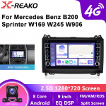 Android 13 autoraadio Mercedes-Benz B200 W169 W245 Viano Vito W639 AB klass Sprinter W906 jaoks, GPS, 4G, 8-tuumaline, CarPlay, multimeedia videoesitaja 8 core 4GB+64GB