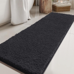 Paksutatud superabsorbeeriv super libisemiskindel vannitoamatt vaip libisemiskindel vastupidav tualettmatt sissep&auml;&auml;suuksematt kodu kaunistus 60cm x 90cm tumehall v&auml;rv