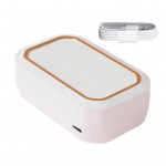 Ultraheli kontaktl&auml;&auml;tsede puhastaja 4 ajastusrežiimiga 360-kraadine k&otilde;rgsagedusliku vibratsiooniga USB-taaslaetav kontaktl&auml;&auml;tsede puhastusmasin