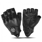 Suvised poole s&otilde;rmega mootorratta kindad Retro Must Nahk Mootorratta V&otilde;idus&otilde;idu Kindad Motokrossi Moto Biker Jalgrattas&otilde;idu S&otilde;rmetud Kindad M must