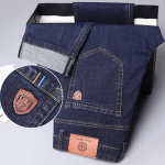 Meeste lahtised sirged pluss sametist soojad teksad &ndash; s&uuml;gis/talv &auml;ri vabaaja 36 must