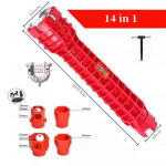 5/8/14 in 1 Multifunktsionaalne valamusegisti parandusv&otilde;ti kahepealine mutriv&otilde;ti t&ouml;&ouml;riista paigaldaja p&otilde;rkv&otilde;ti Vannitoa torustiku t&ouml;&ouml;riist