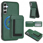 Magsafe 2 in 1 eemaldatav Samsungi rahakoti&uuml;mbris kaardihoidjaga, magnetiline tugijalg, PU-nahast klappkate Samsung Galaxy A26 A56 A36 A16 A06 M35 A55 jaoks Samsung Galaxy A55 5G