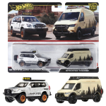 Hot Wheels Premium 2 Pack Sprinter Tourer Toyota Land Cruiser Prado aastat vana ja HRR76 Mercedes-Benz / '05 [Miniauto] [3 &uuml;les] gray