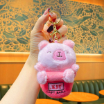 Karu Capybara Plush m&auml;nguasi auto v&otilde;tmehoidja armsad multifilmid loomad nukk loominguline mood koolikott ripats paarile aksessuaarid