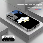 N185 kaardikujulise disainiga telefoni&uuml;mbris iPhone 16 15 Pro Max 8 Samsung S24 S23 Ultra A54 A35 Xiaomi Redmi Note 13 12 Pro pinnatud raamiga karastatud klaasist kate for iPhone 6/6S