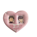 1 PC foto&uuml;mbrisega fotokaardid, kaitsja, s&uuml;damekujuline kaarditasku fotoraam, kahe pesaga fotokaardihoidja, ripatsiga PVC v&otilde;tmehoidja roosa