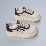 Vabaaja jalutusk&auml;igukingad naistele Mugavad PU-nahast paeltega paksu platvormiga tossud Libisemiskindlad tennised Naiste hingavad jooksujalatsid 35 khaki