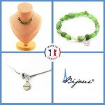 Pierres et Min&eacute;raux. Parure bijoux Bracelet Collier 10 perles Jade Nephrite de Sib&eacute;rie Taille personnalisable.