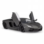 WELLY Diecast 1/24 Mudelauto Lamborghini Aventador LP700-4 V&otilde;istlusauto Sportauto Metallisulamist M&auml;nguauto Lastele Kingitus Kogumine matt must v&auml;rv