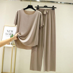 2025. aasta kevad- ja suvised j&auml;&auml;siidist pidžaamad, kaheosalised l&uuml;hikeste varrukatega pikad p&uuml;ksid, v&auml;rvilised, suured, hingavad vaba aja veetmise koduriided XL