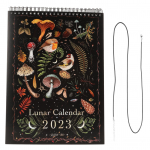 2023 Dark Forest Lunar Calendar Veekindel 12-kuuline v&auml;rviline seinakalender 12-ga