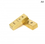 Puhas vask kullaimitatsioon kuldbaar v&otilde;ltsbaar valuplokk messingist tahked rekvisiidid kuld kang 7.4x2.8x1.6cm